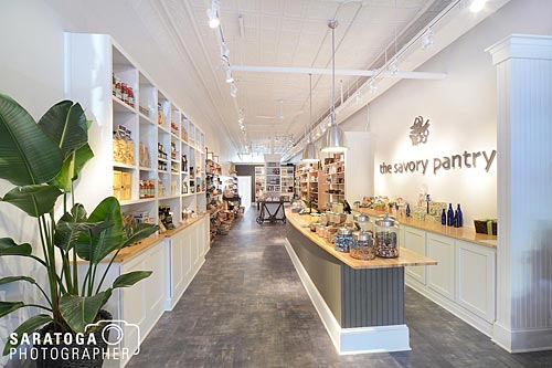 Interior of Savory Pantry store saratoga springs ny