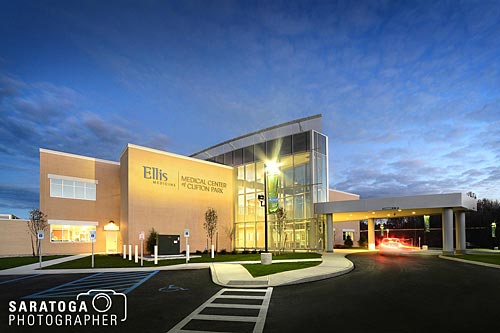 Dusk photo of Ellis medicine Emergent care facility clifton park ny
